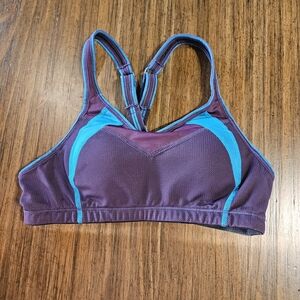 Moving Comfort Purple and Blue Sports Bra Size XS